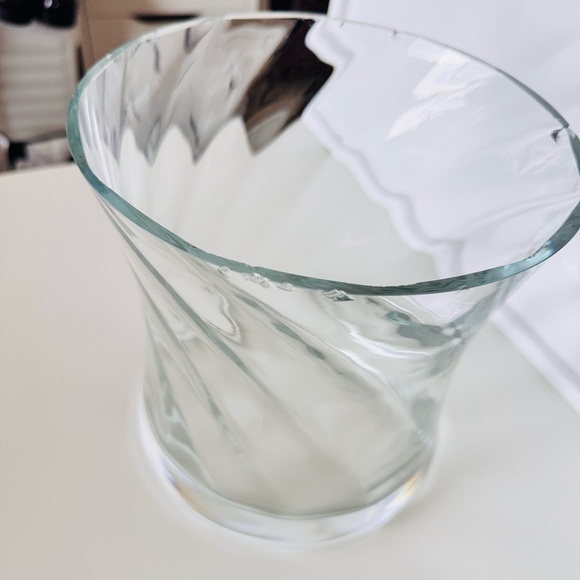 TOSCANY PERIGNON Handblown Concave Optic Ice or Wine/Champagne Bucket Glass Vase - Picture 7 of 14